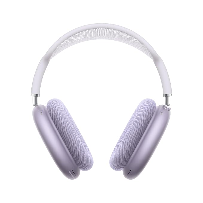 Apple AirPods Max Wireless Over-Ear Headphones, Pro-Level Active Noise Cancellation, Transparency Mode, Personalised Spatial Audio, USB-C Charging, Bluetooth Headphones for iPhone - Purple