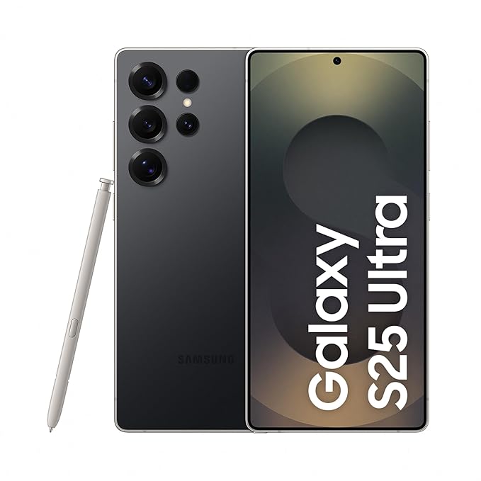Samsung Galaxy S25 Ultra 5G AI Smartphone (Titanium Black, 12GB RAM, 256GB Storage