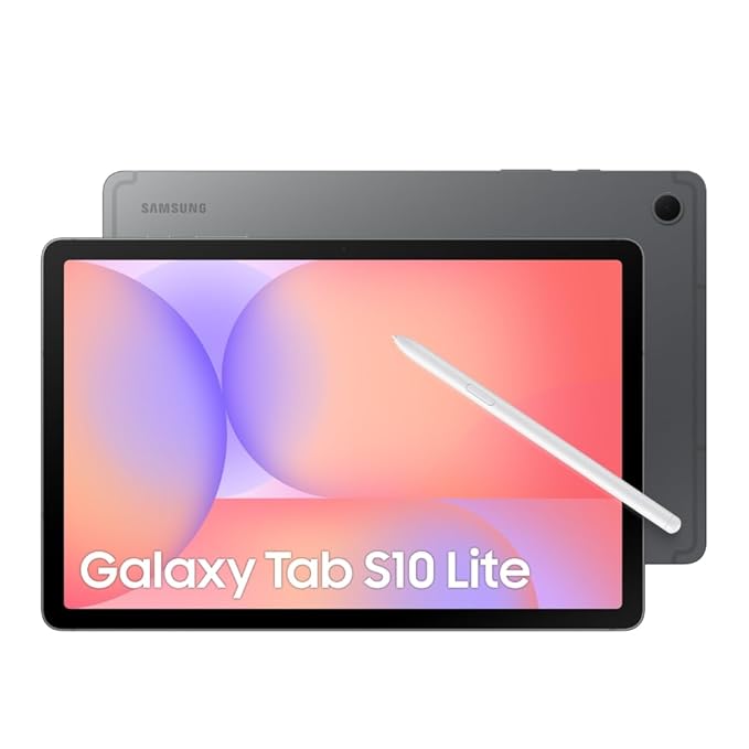 Samsung Galaxy Tab S10 Lite with AI, S Pen in-Box, 27.7 cm (10.9 inch) TFT LCD Display, 6 GB RAM, 128 GB Storage, Wi-Fi + 5G Tablet, Gray